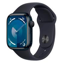 Apple Watch Series 9 MR8W3LW/A Caixa Aluminio 41MM Meia Noite - Esportiva Meia Noite