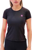 Camiseta Joog Infinit Preto/Rosa Feminina