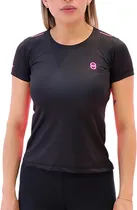 Camiseta Joog Infinit Preto/Rosa Feminina