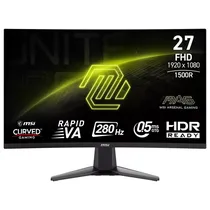 Monitor Gamer MSI Mag 276CXF 27" Full HD Curvo LCD 280HZ / 0.5MS - Preto