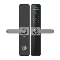 Fechadura Elétrica Philips DDL610-5HBS - Impressão Digital/ Código Secreto/ Cartão/ Chave Mecânica/ Aplicativo - Preto
