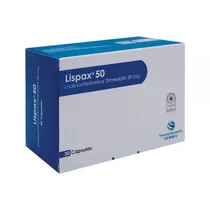 Quimfa Medicamentos Lispax 50 Lisdexanfetamina Dismesilato Plastico Blanco