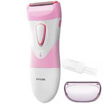 Depilador Philips Satinshave Essential HP6306/00 A Pilha - Branco/Rosa