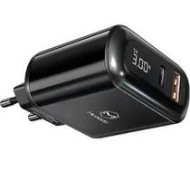 Carregador Celular CH-7170 20W s/Cable USB-C/USB-A Black