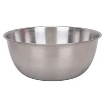 Tigela de Cozinha 19CM - Aço Inox e Creme