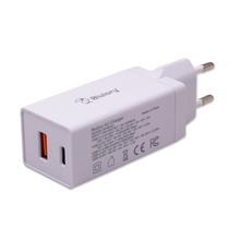 Carregador / Adaptador de Parede Blulory BC65AC USB-C / USB-A Carregamento Rapido 65W - Branco