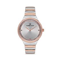 Relogio Analogico Feminino Daniel Klein Premium DK.1.12522-3 - Prata/Rosa Ouro