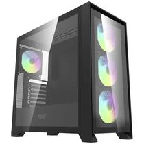 Gabinete Gamer Darkflash DRX90 Glass+Fan Mid Tower / 4 Cooler / Argb - Preto