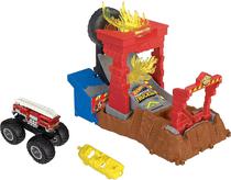 Hot Wheels Monster Trucks Fire Crash Challenge Mattel - HNB90