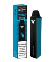 Vape Descartável Ignite V15 / 1500 Puff / 5% Nicotina - Blueberry Ice