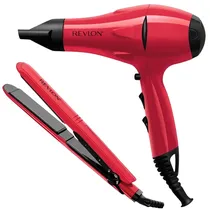 Kit Chapinha Revlon + Secador RVDR5230RLA2 2000 W 220V - Vermelho/Preto