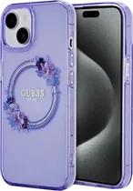Capa Guess para iPhone 15 GUHMP15SHFWFCU - Purple