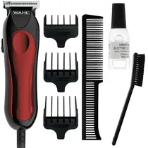 Máquina de Cortar Cabelo Wahl T-Pro 9307-300 Bivolt - Preto/Vermelho