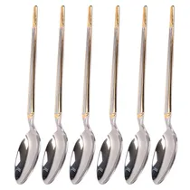 Jogo de Colheres 6 Peças Aço Inox