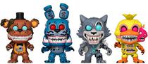 Bonecos Freddy - Bonnie - Wolf - Chica - The Twisted Ones - Funko Pop! 4 Pack