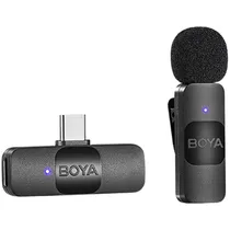 Microfone Boya BY-V1 Wireless iPhone (1TX+1RX) - Black