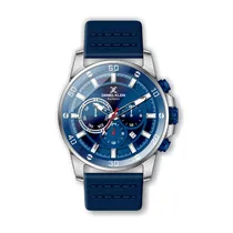 Relógio Analógico Masculino Daniel Klein Exclusive DK.1.12448-3 - Prata e Azul