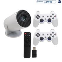 Projetor Super Gamer G300 Pro 2 Em 1 - 20000 Jogos - Chromecast Built-In - Branco