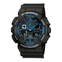 Relogio Masculino Casio G-Shock GA-100-1A2NDR - Preto/Azul