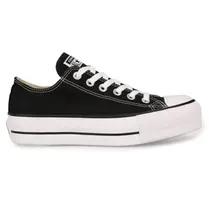 Calzado Converse Plataforma Alta Lift Ox Negro Tela 166585C