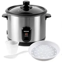 Panela Elétrica de Arroz Itatiaia PAMID2001 500 Watts para 1.5 Litros 220V ~ 50/60 HZ - Prata/Preta