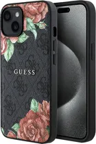 Capa Guess para iPhone 15 GUHMP15SP4ROPEMCK - Black