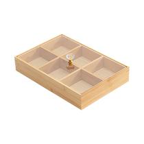 Caja Organizadora de Bambu Con Tapa OB-2532 34 X 23 X 5 CM