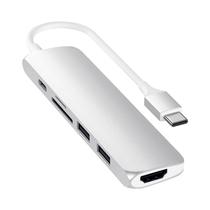 Hub Satechi ST-SCMA2S 6 En 1 USB-C Plata