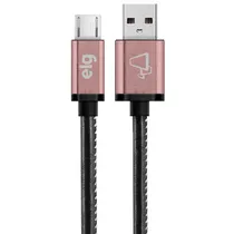 Cable Micro Elg SKN510BK 1M Inox Negro Y Rosa