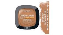 Loreal Polvo Maquillaje Infallible 24HR. Mediun/Moyen Tiene Un Acabado Matte Suave Dejando La Piel Con U s/C