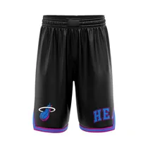 Short Nba NBASH521820-BLK25 Miami Heat Masculino