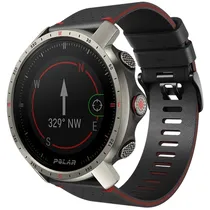 Relógio Smartwatch Polar Grit X Pro Titan M/L - Preto/Vermelho