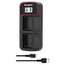 Carregador Kingma LCD USB Duplo NP-F970
