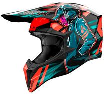 Capacete para Moto Airoh Wraap Cyber - Tamanho L (59-60) - Laranja