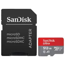 Cartao Micro SD 512GB Sandisk Ultra 150MB/C10 A1
