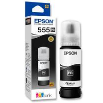 Frasco de Tinta Epson T555120-Al L8180/L8160 70ML Pigmento Preto