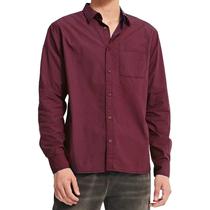 Camisa Caterpillar Masculino Foundation Convertible LS M Bordo - 4020021-12559