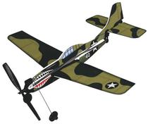 Aviao Gal Curtis P-40 Rubber Powr GAL735