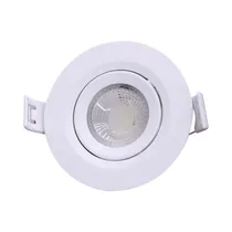 Spot LED Empotrable Emalux SL30323 3W 3000K 240 Lúmenes Bivolt Redondo