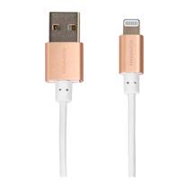 Cabo USB para iPhone Magnovox MAC5329-Mo Lightning 1M - Branco e Dourado