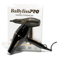 Secador de Cabelo Babyliss Pro Nano Titanium B6176UZ 220V - Preto/Rose Gold