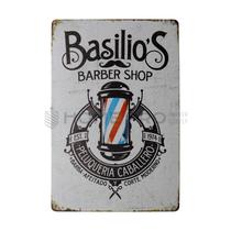 Placa Decorativa Vintage de Barberia 20CM X 30CM