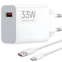 Carregador Xiaomi 33W Charging Combo MDY-16-Ef USB de 33 Watts + Cabo USB-C