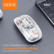 Mouse Vidvie KB07 Wireless 2,4GHZ Transparent