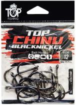 Anzol Top Fishing Chinu Black Nickel 12 com 15 PCS