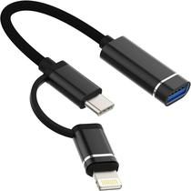 Adaptador Otg USB-C/Lightning A USB 3.0