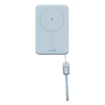 Carregador Portátil G-Tide Slim 01 - 5000MAH - USB-C/USB-C - Wireless - Azul