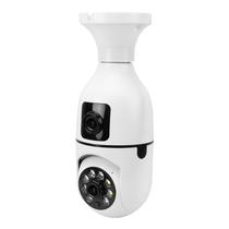 Camera de Seguranca IP Keen HS09 - Wi-Fi - 2MP+2MP - Lampada - Branco