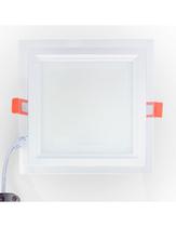 Panel LED Light Ponto de Vidrio Quadrado 3 Cor 12W