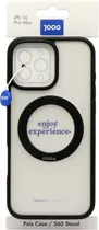Case Joog para iPhone 16 Pro Max Pala/360 Stand Transparent/Black